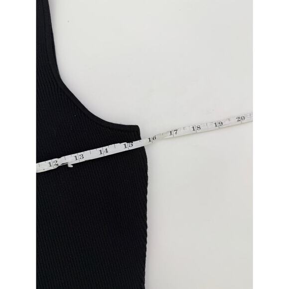 Christian Lacroix rhinestone black ribbed mini dress - size medium - Picture 5 of 6